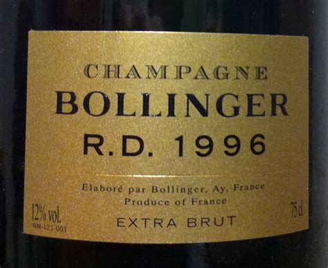 Bollinger RD label